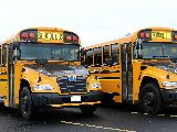 Yellow School Buses belonging to Aksamit Transportation, Inc.