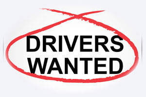 Newspaper Ad with the words Drivers Wanted circled